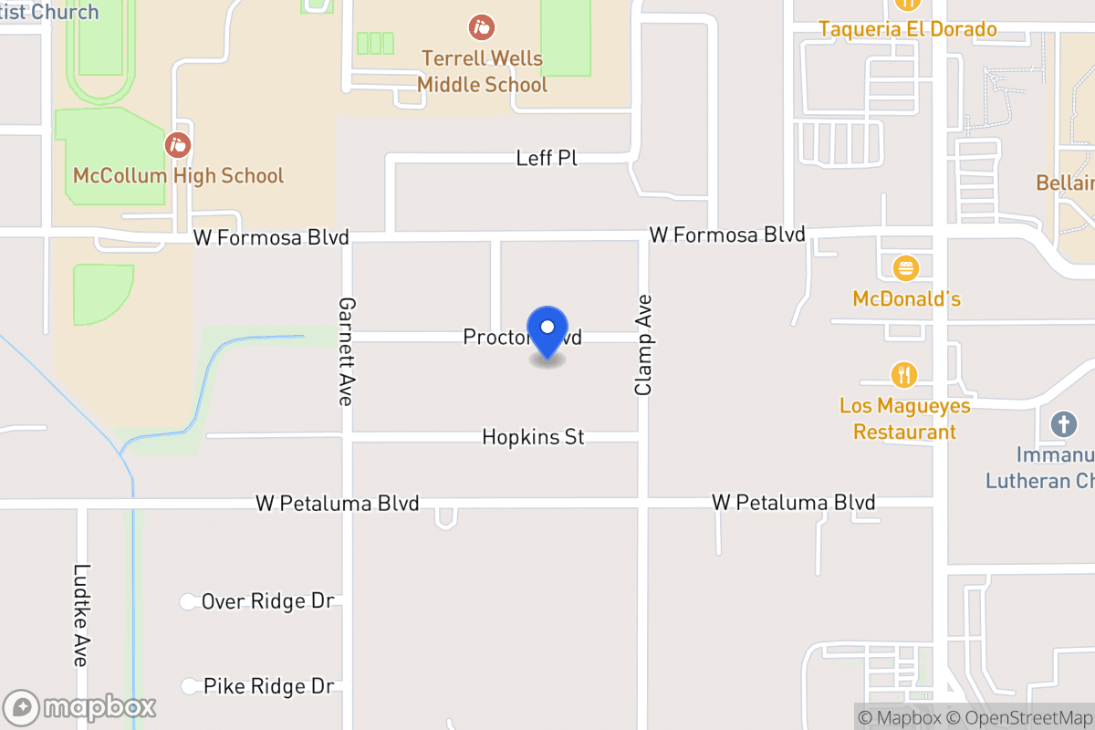 Map of 124  Proctor Blvd