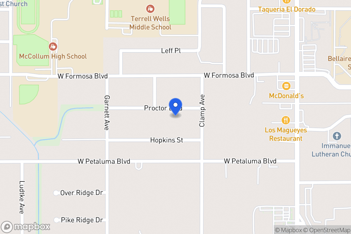 Map of 122  Proctor Blvd