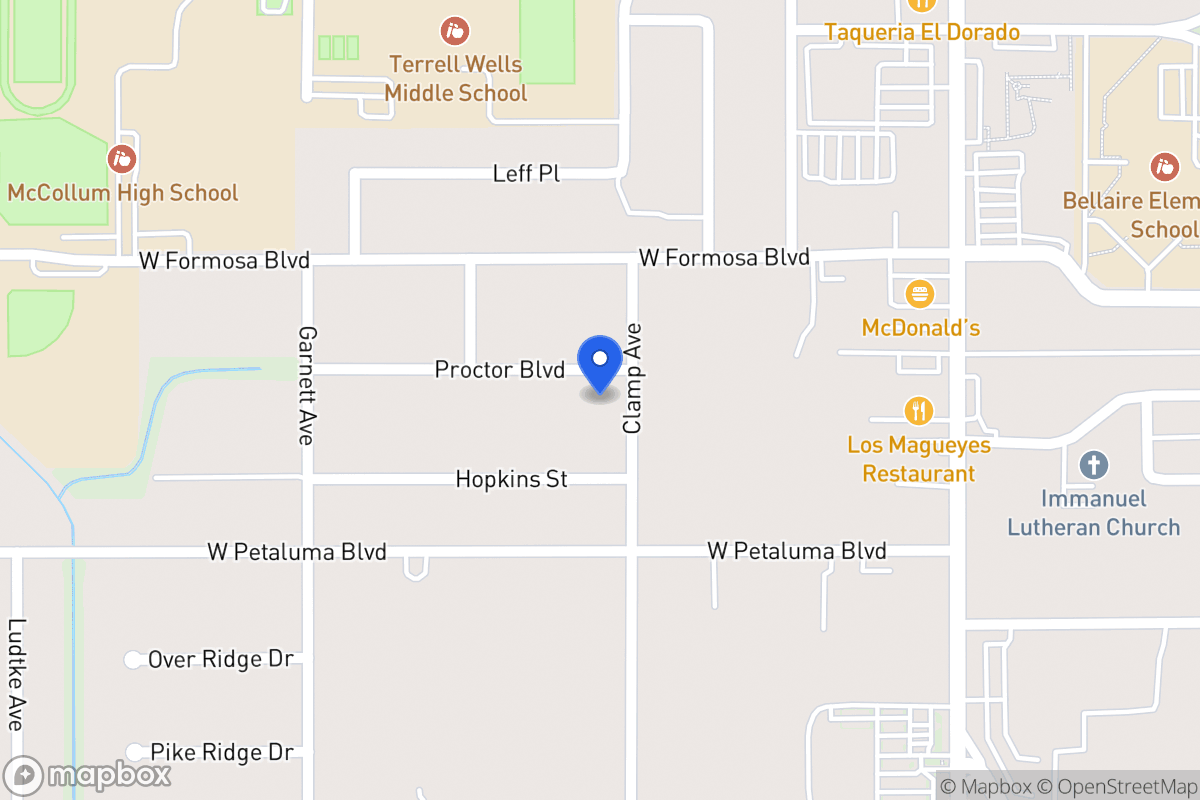 Map of 106  Proctor Blvd