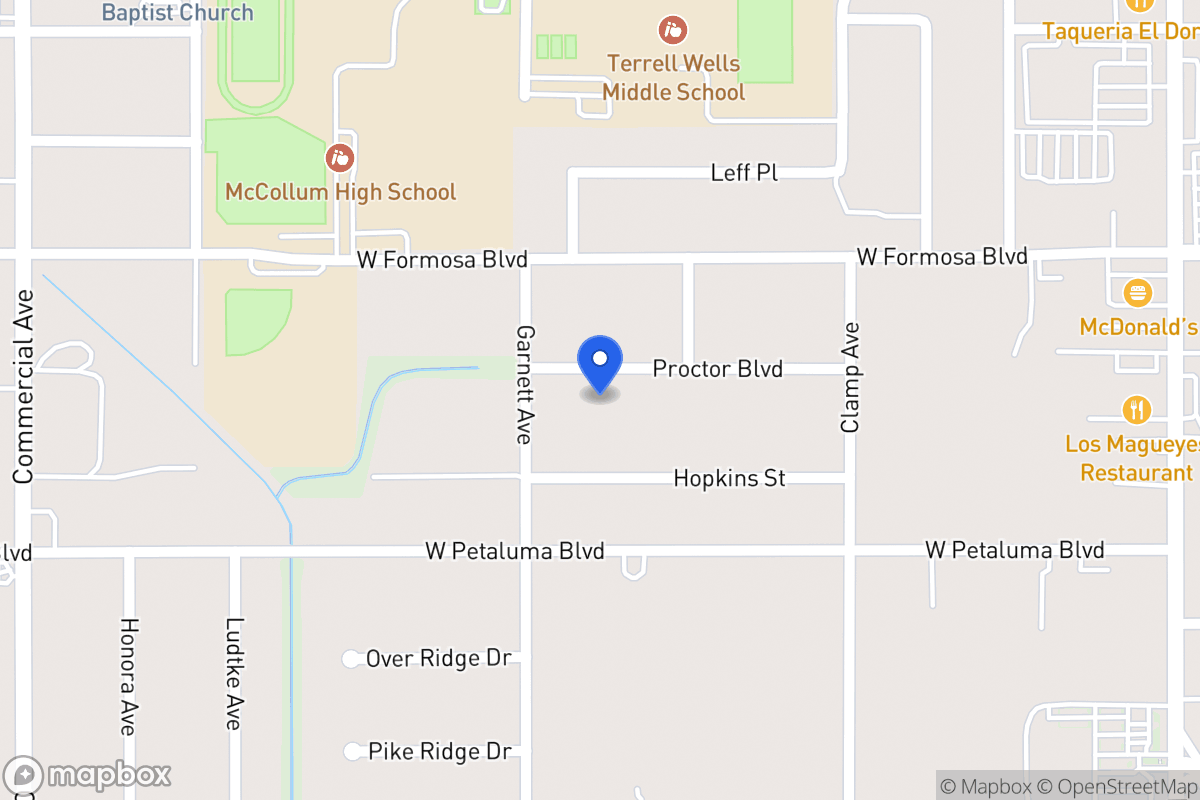 Map of 222  Proctor Blvd