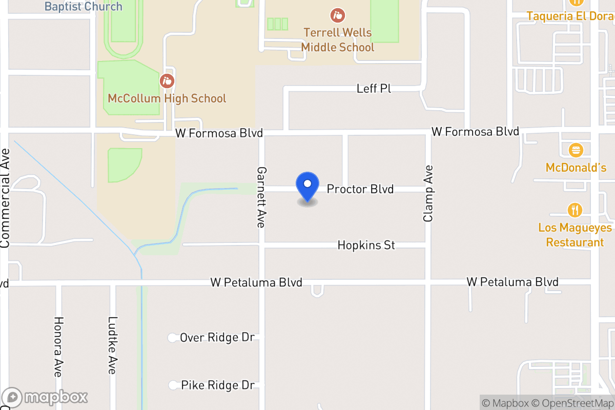 Map of 218  Proctor Blvd