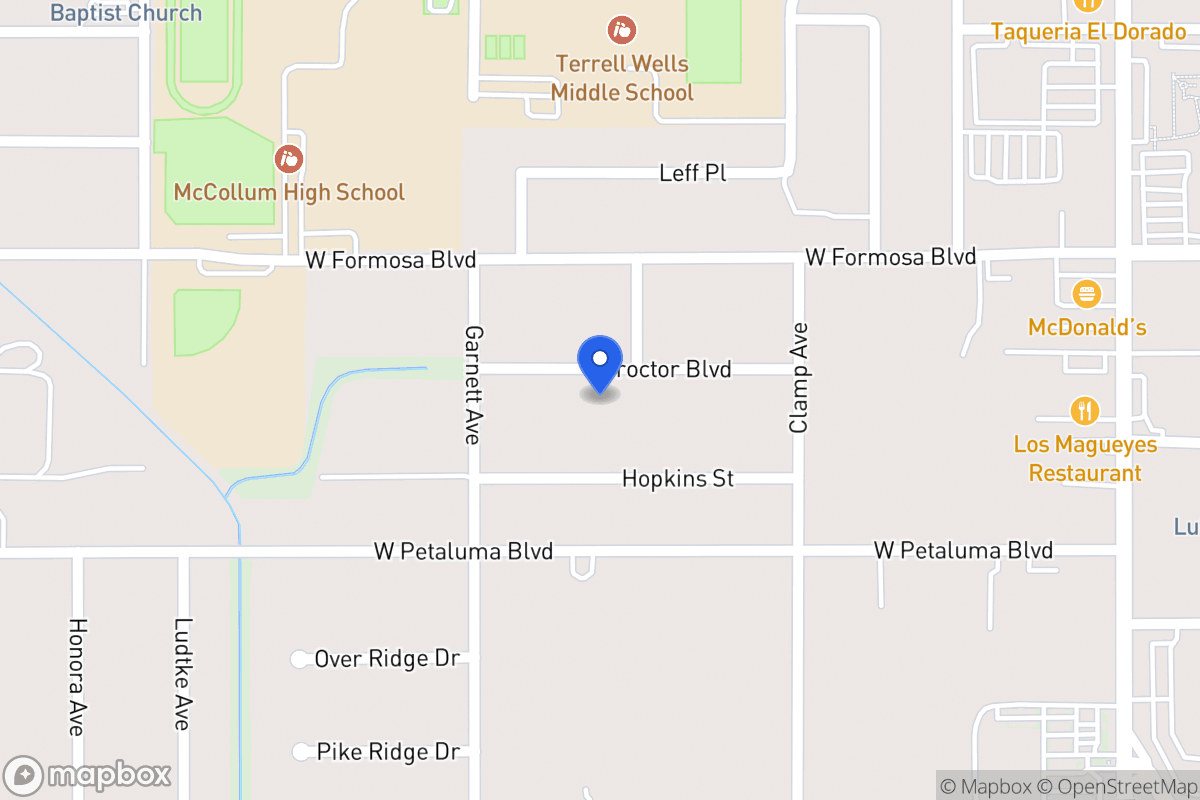 Map of 206  Proctor Blvd