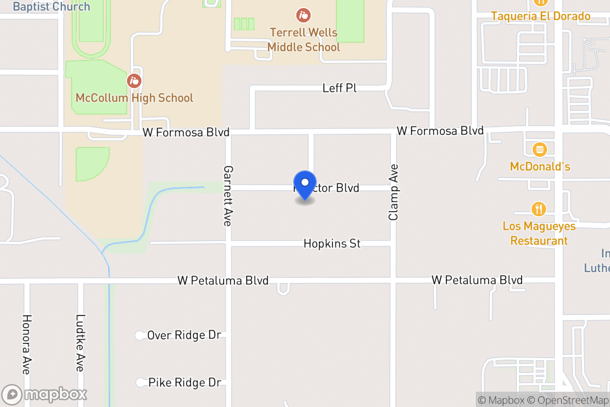 Map of 202  Proctor Blvd