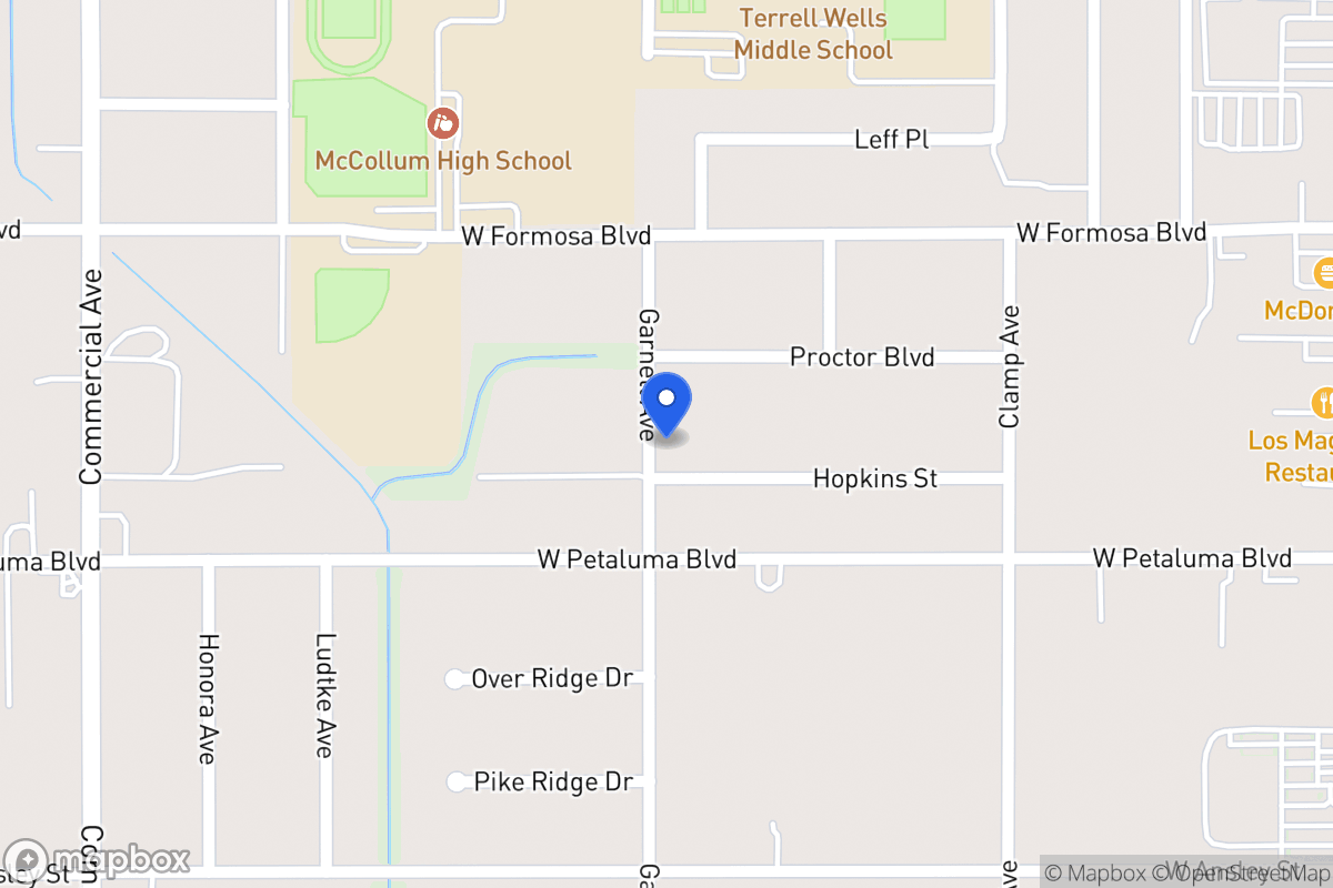 Map of 8410  Garnett Ave