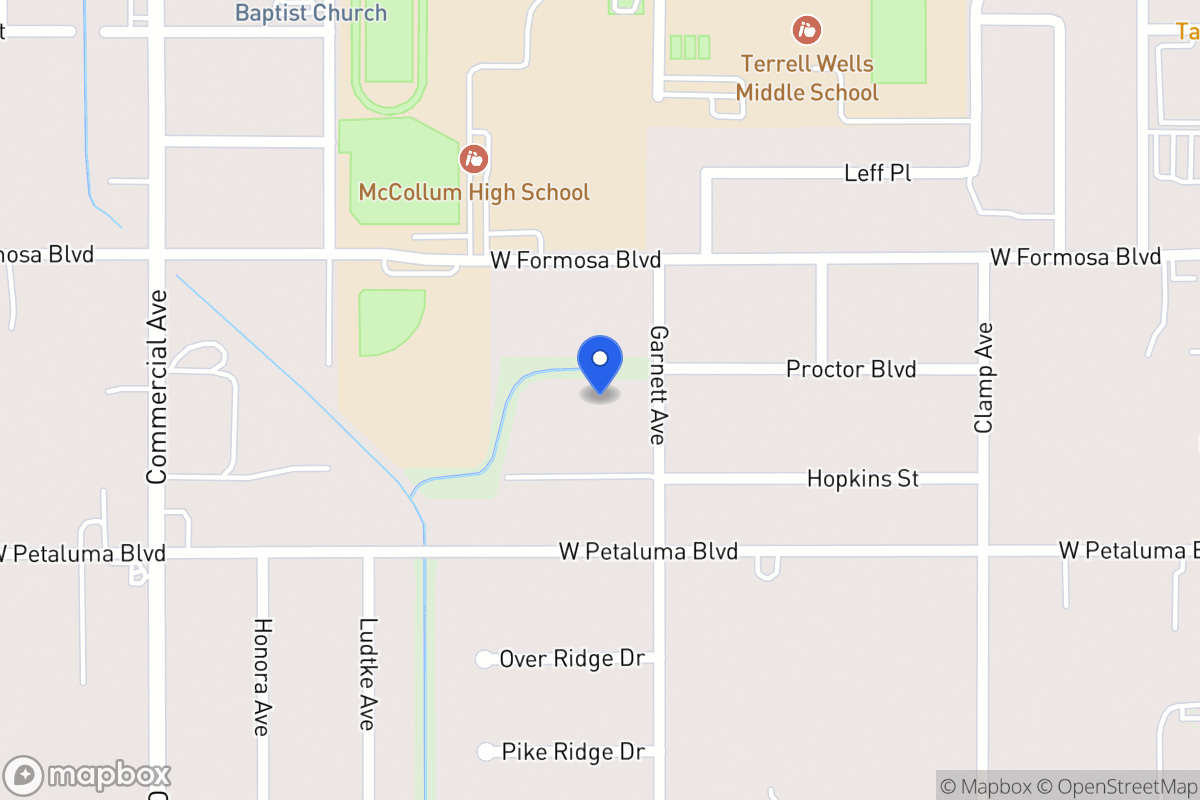 Map of 314  Proctor Blvd
