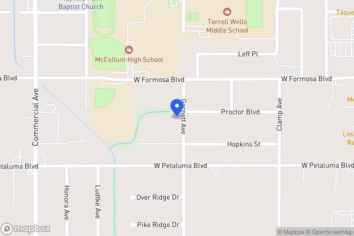 Map of 8403  Garnett Ave