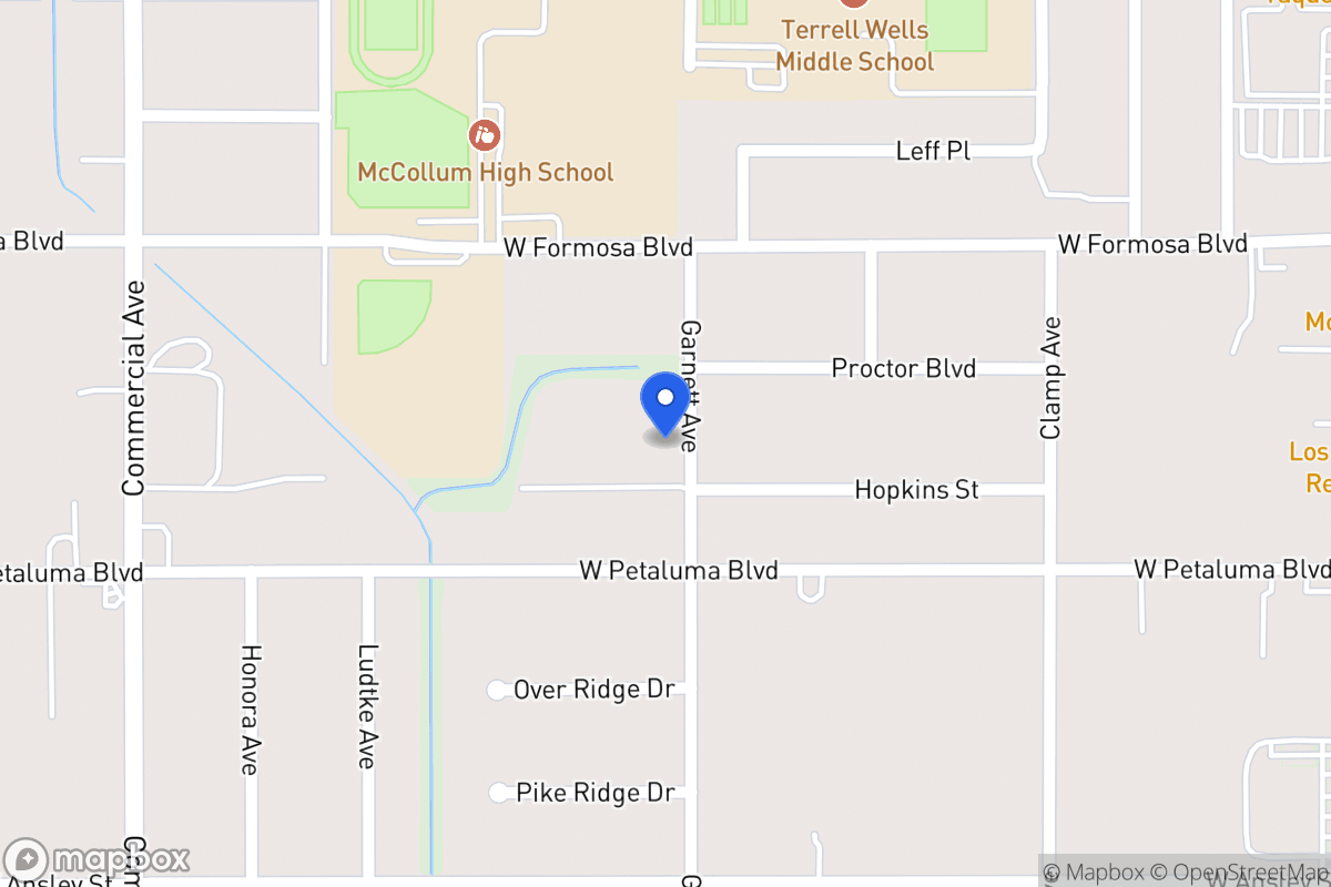 Map of 8415  Garnett Ave