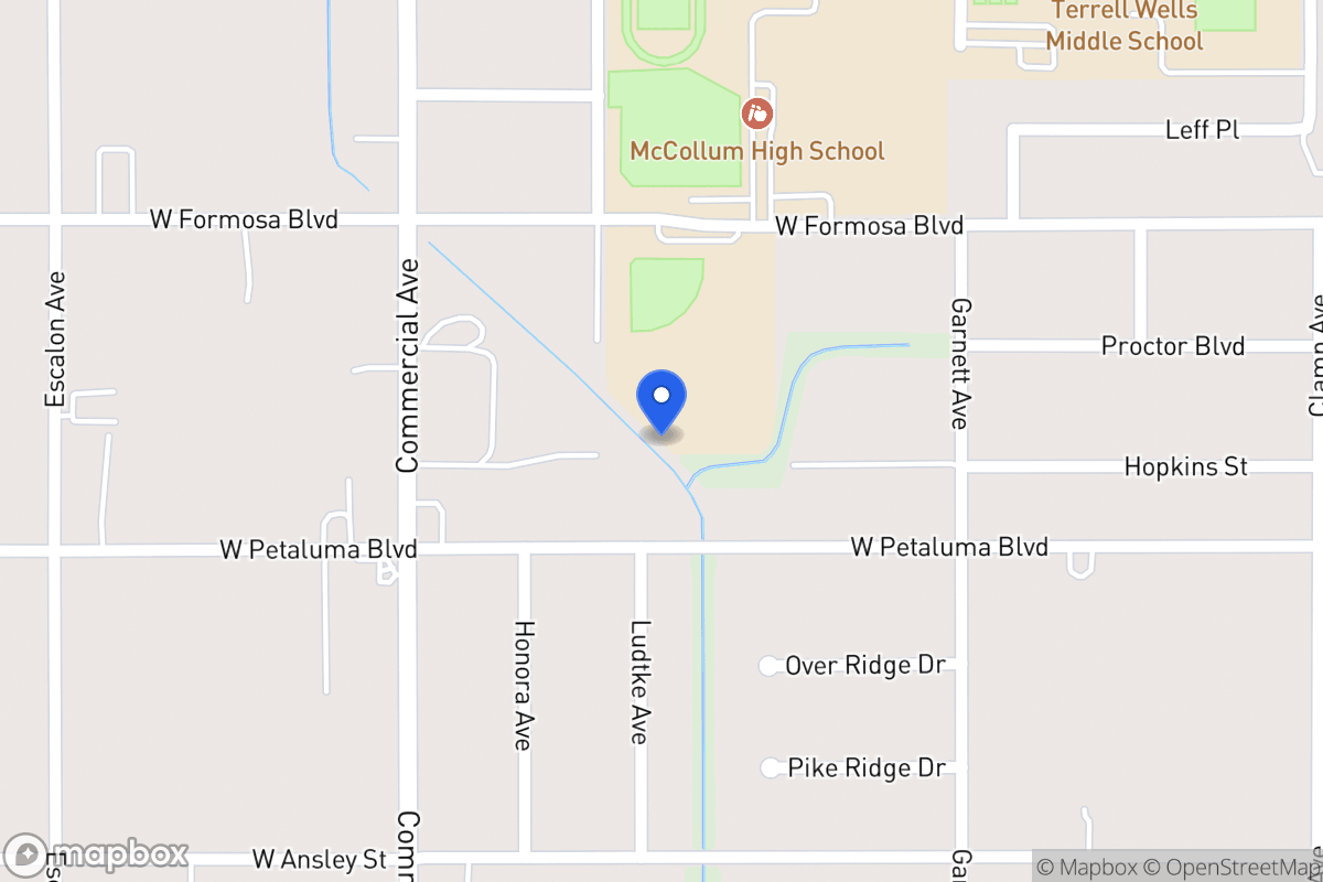 Map of 1722  Burton Ave