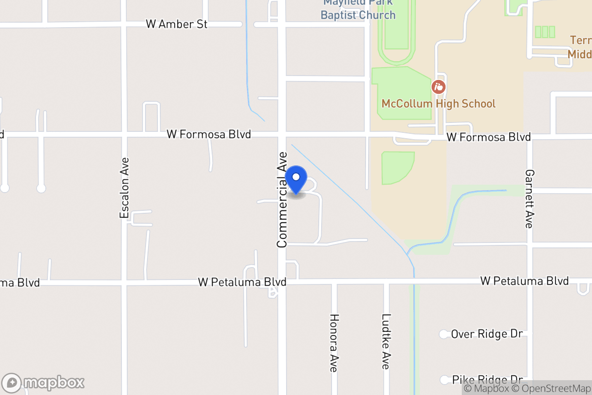 Map of 3532  Commercial Ave
