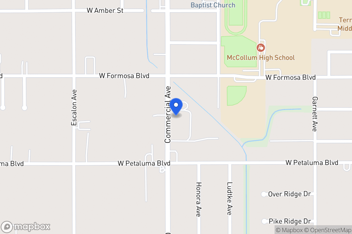 Map of 3536  Commercial Ave