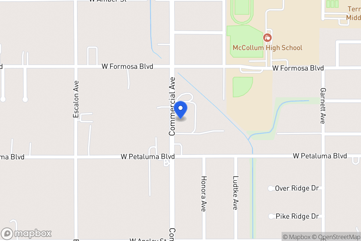 Map of 3544  Commercial Ave