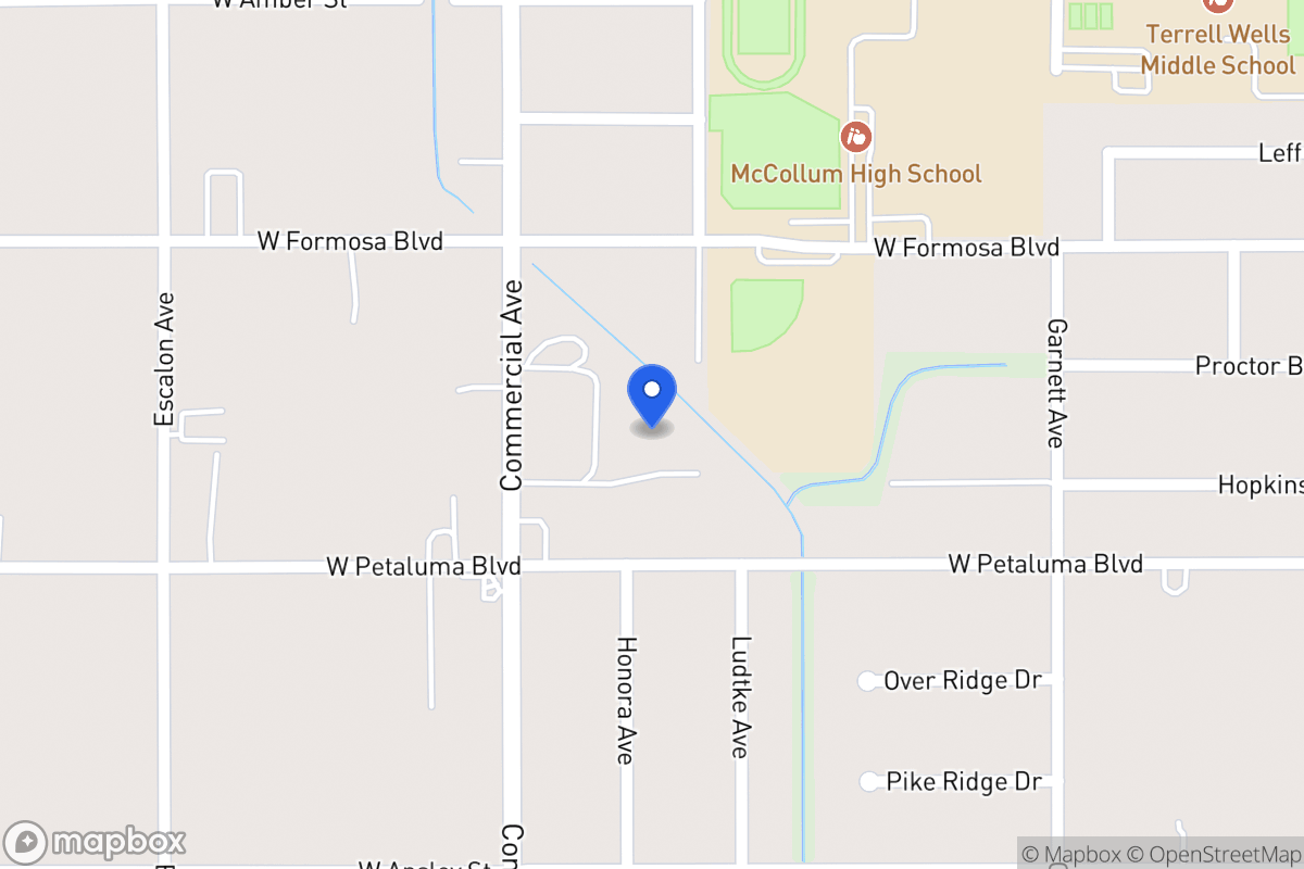 Map of 1719  Burton Ave