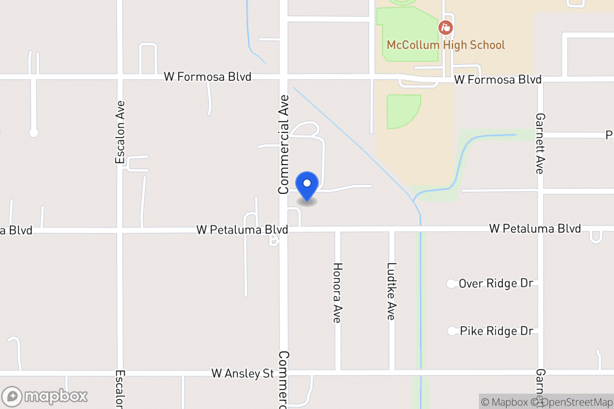 Map of 435 W Petaluma Blvd