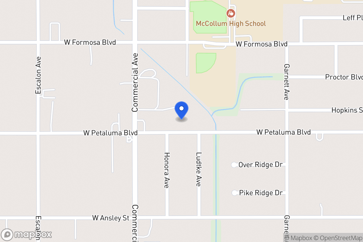 Map of 415 W Petaluma Blvd