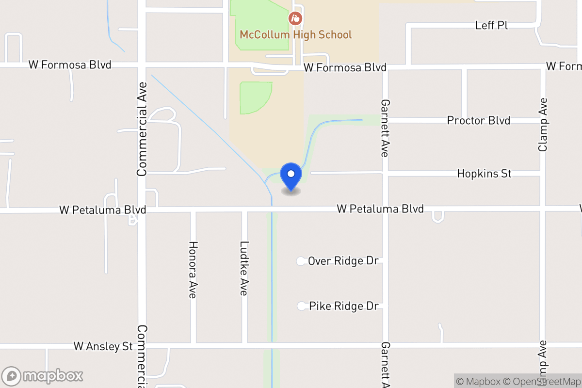 Map of 347 W Petaluma Blvd