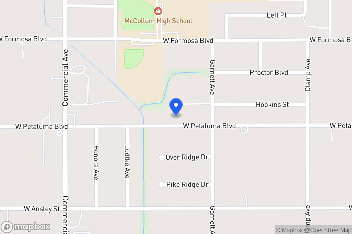 Map of 331 W Petaluma Blvd