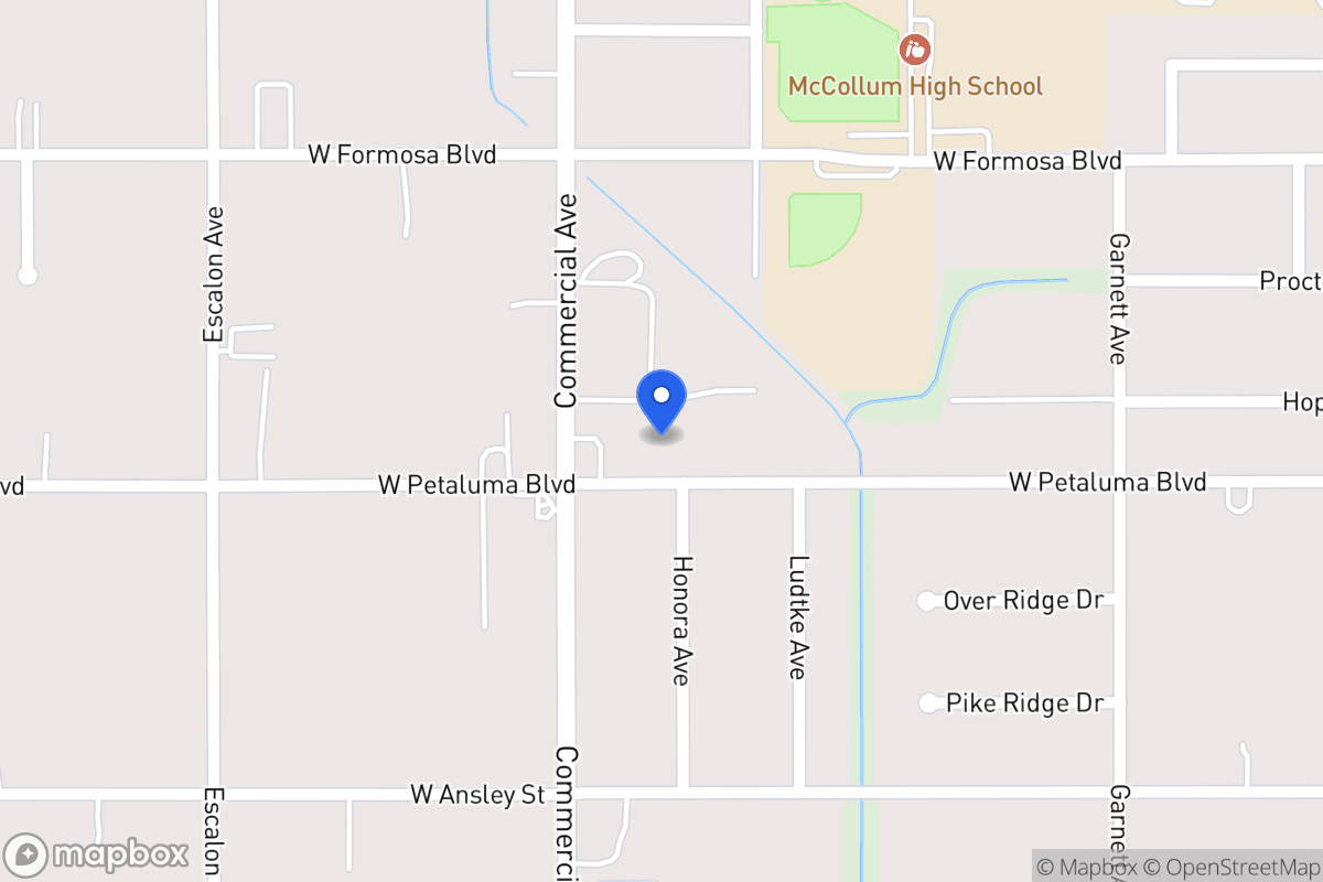 Map of 429 W Petaluma Blvd
