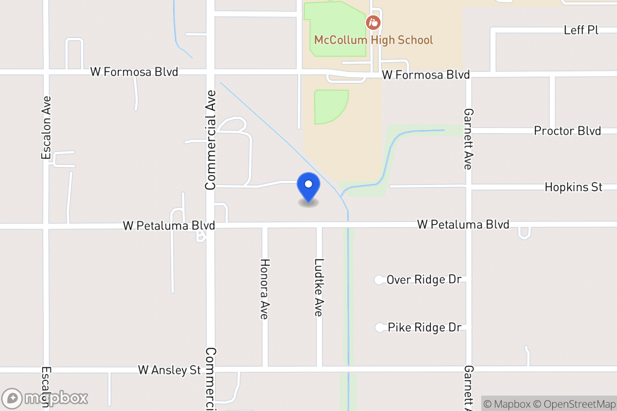 Map of 405 W Petaluma Blvd