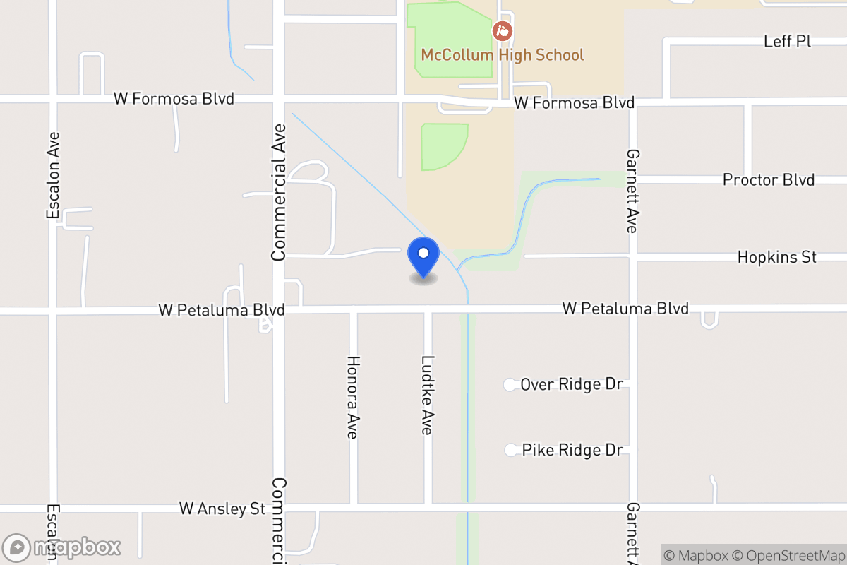 Map of 403 W Petaluma Blvd