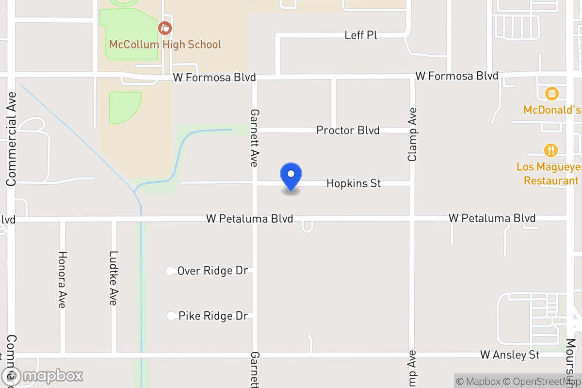 Map of 222  Hopkins St