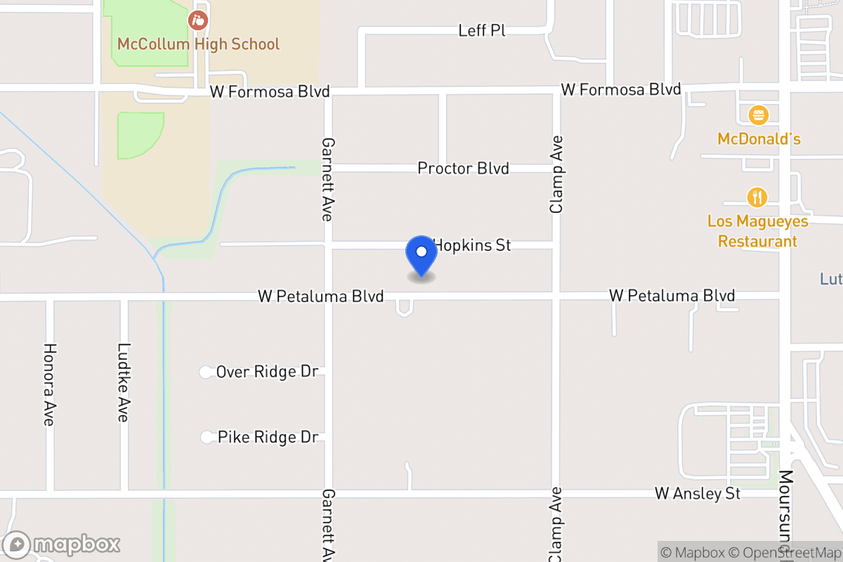 Map of 251 W Petaluma Blvd