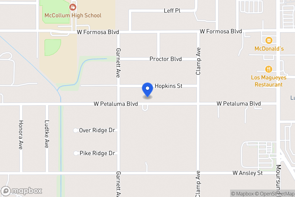 Map of 255 W Petaluma Blvd