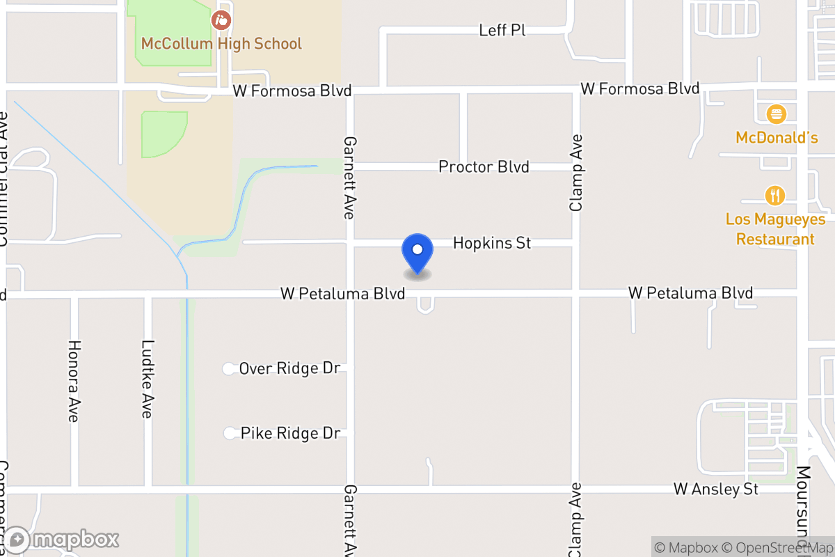 Map of 259 W Petaluma Blvd