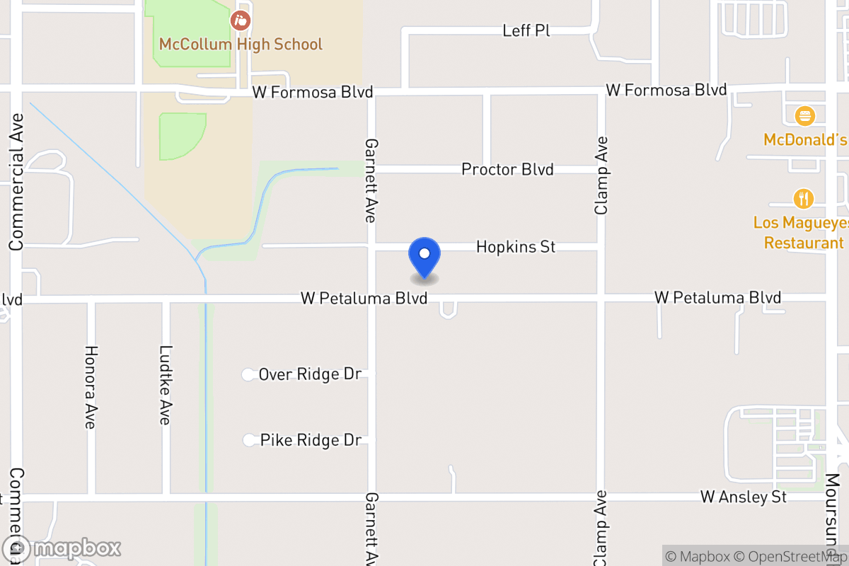 Map of 267 W Petaluma Blvd