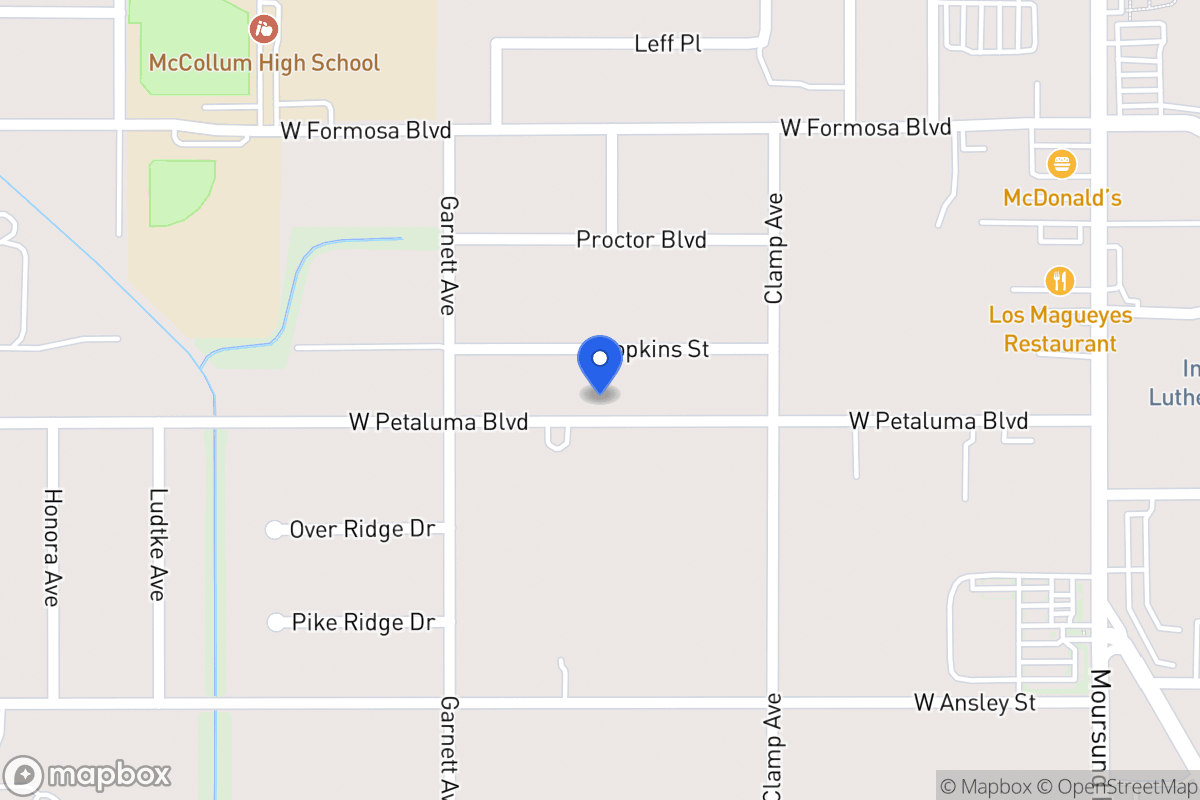 Map of 247 W Petaluma Blvd