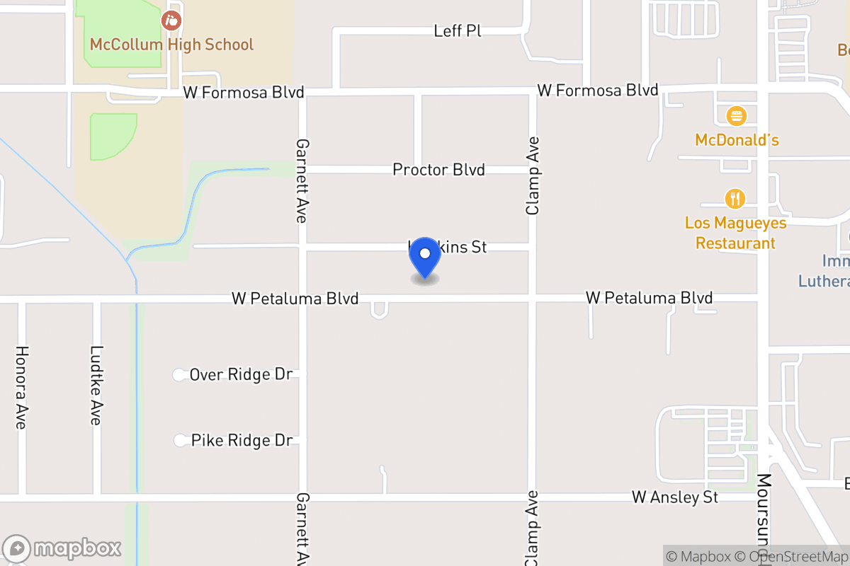 Map of 243 W Petaluma Blvd