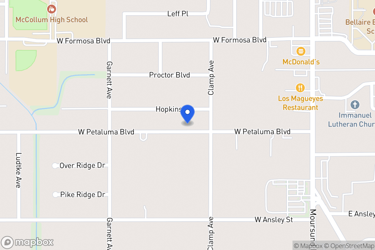 Map of 223 W Petaluma Blvd