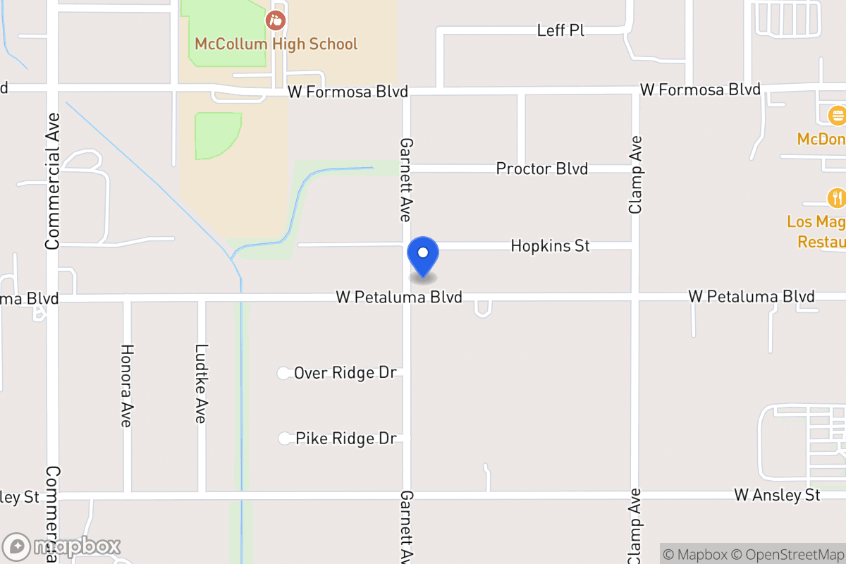 Map of 279 W Petaluma Blvd