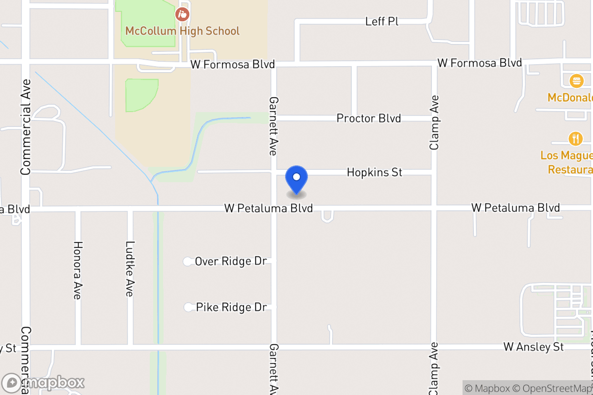 Map of 275 W Petaluma Blvd