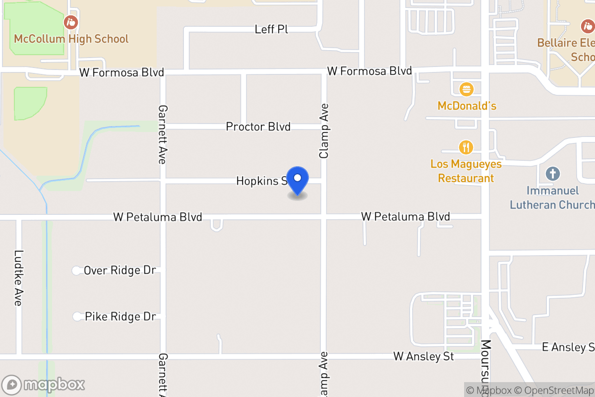 Map of 211 W Petaluma Blvd