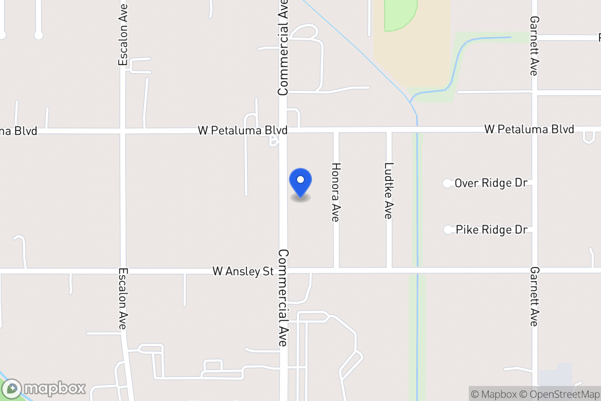 Map of 3630  Commercial Ave