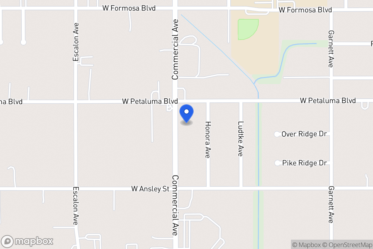 Map of 3618  Commercial Ave