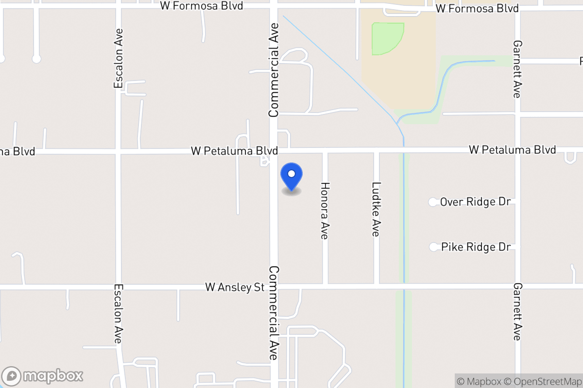 Map of 3622  Commercial Ave