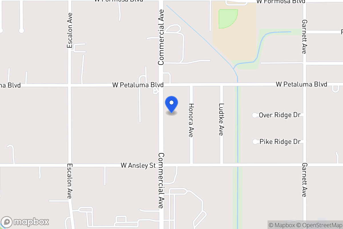 Map of 3624  Commercial Ave