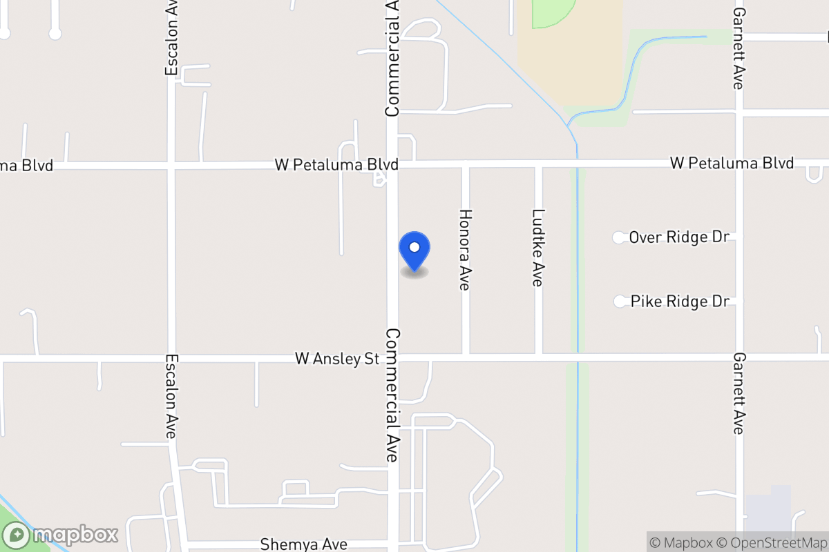 Map of 3638  Commercial Ave