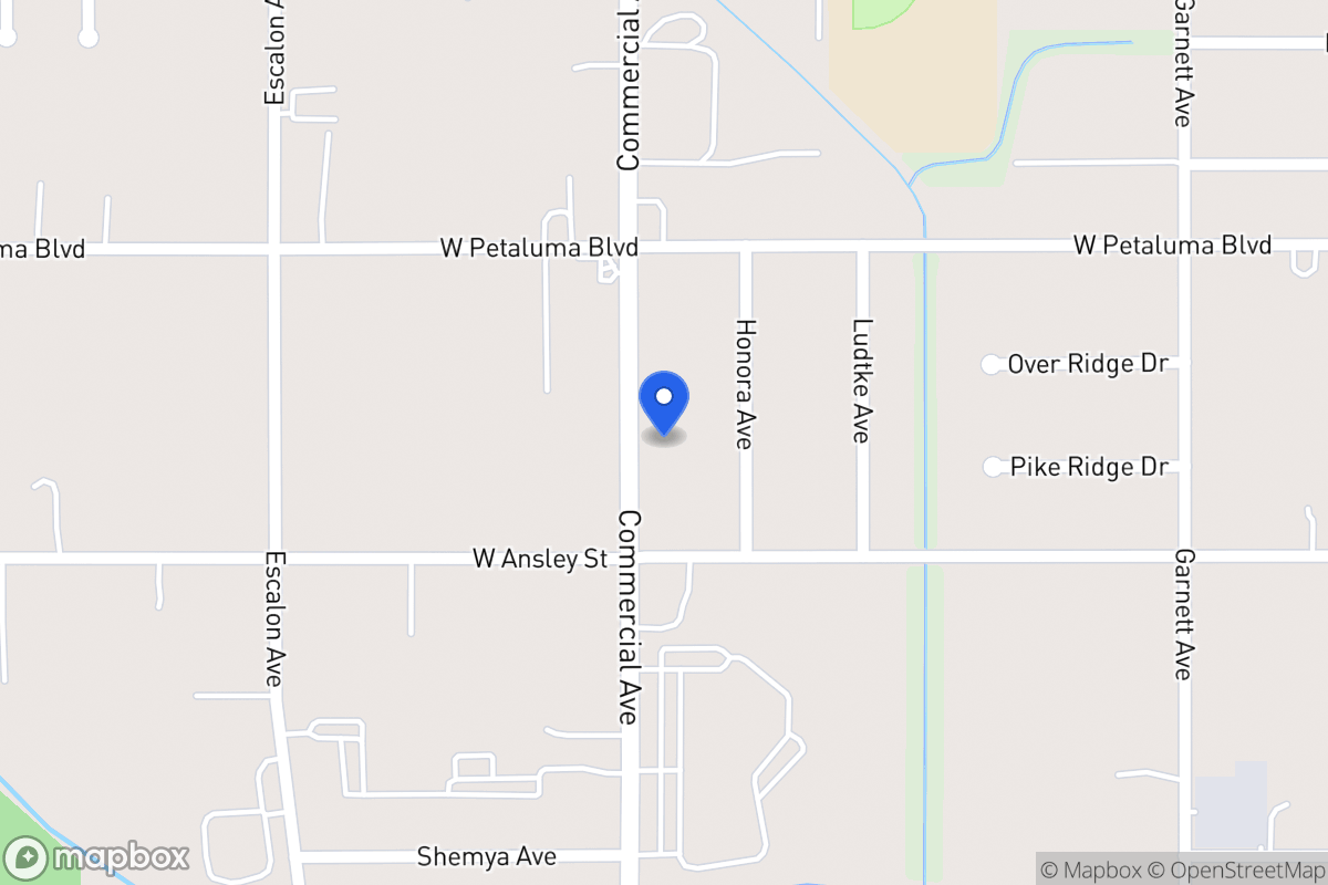 Map of 3640  Commercial Ave