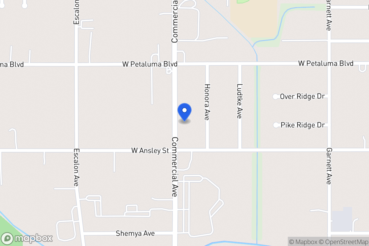 Map of 3642  Commercial Ave