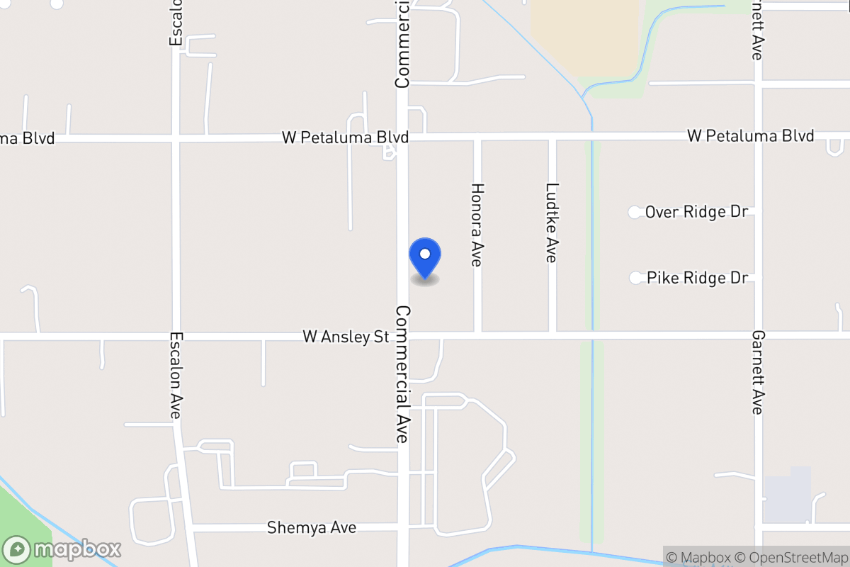 Map of 3644  Commercial Ave