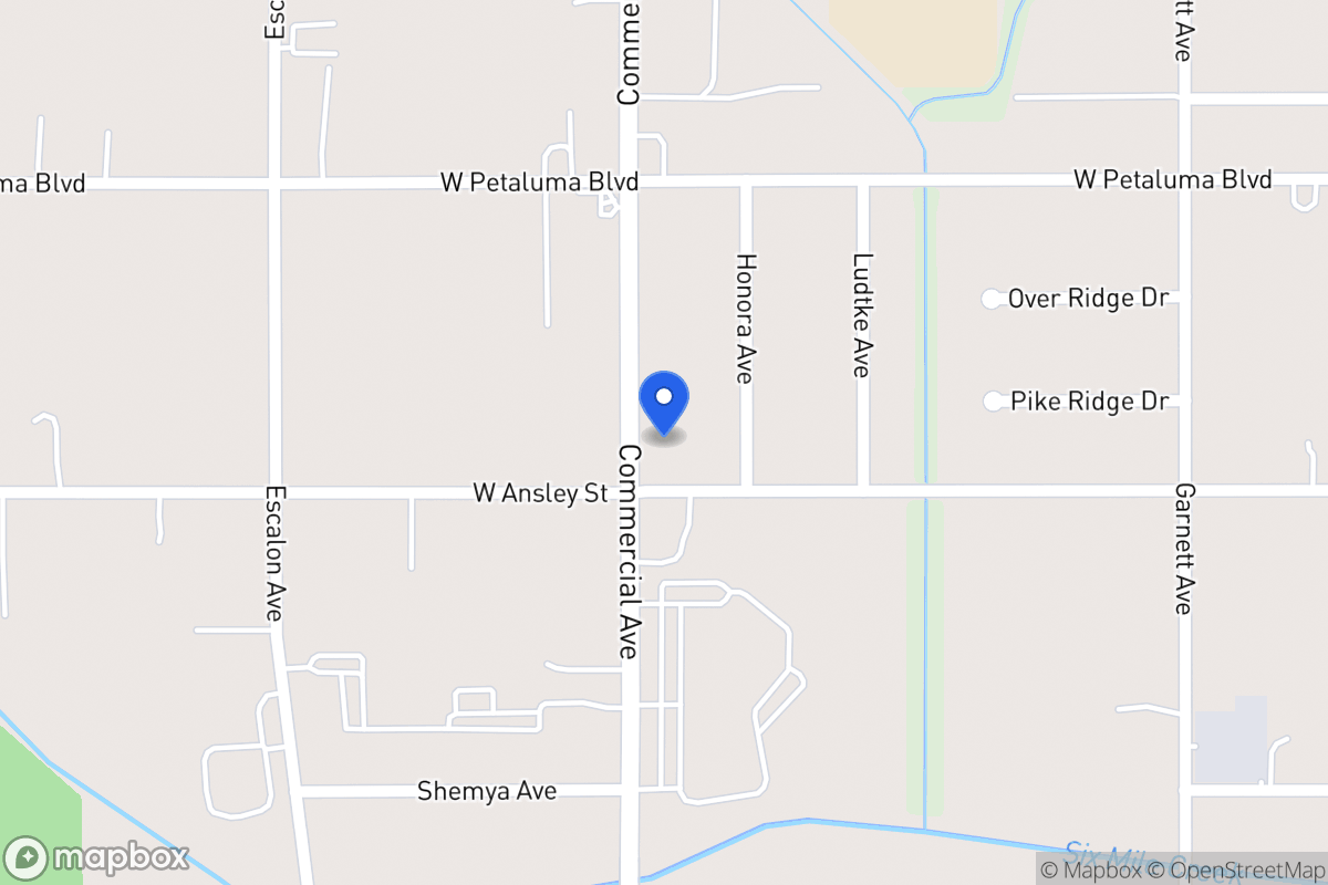 Map of 3648  Commercial Ave