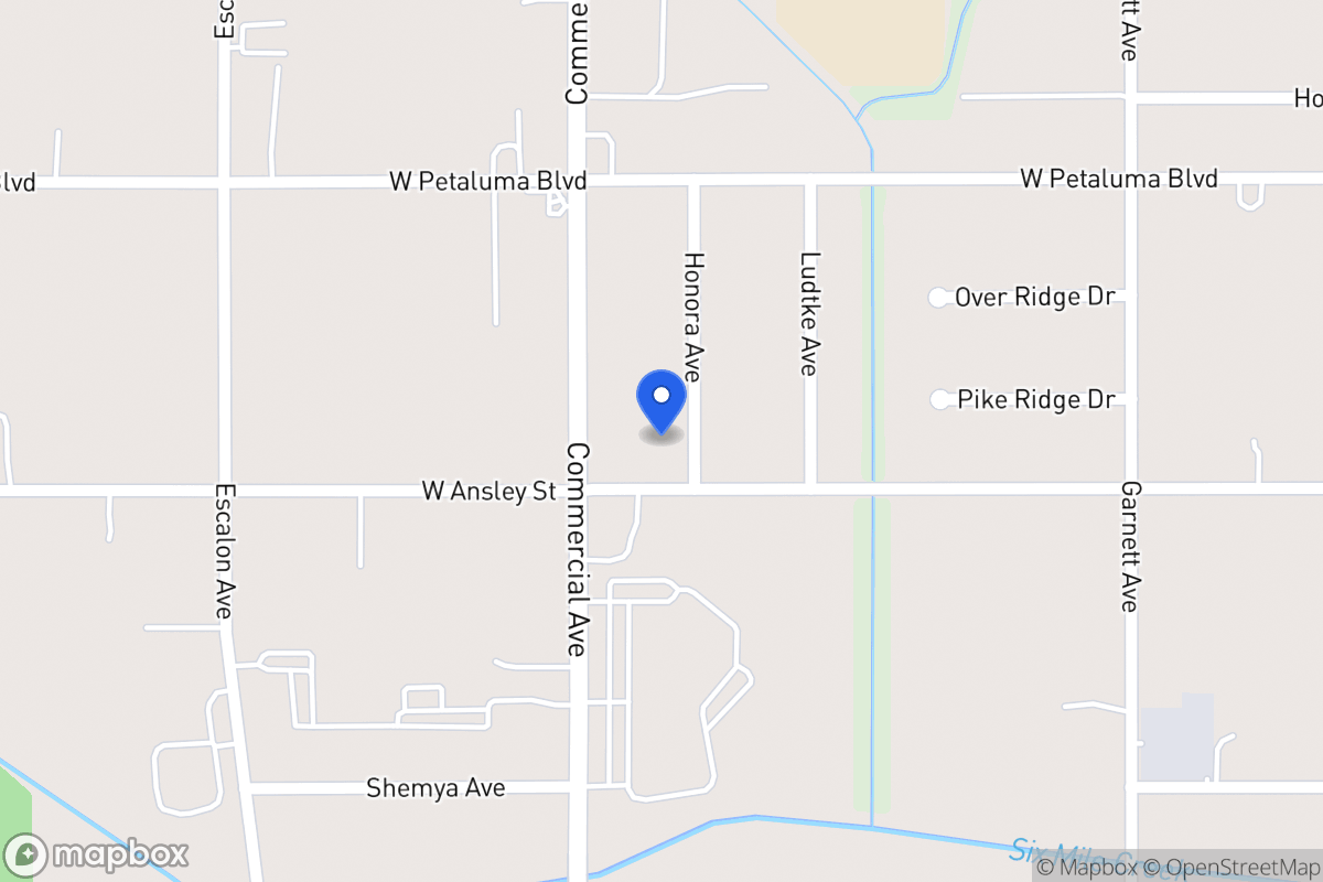 Map of 8723  Honora Ave