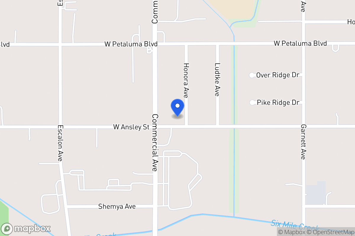 Map of 8727  Honora Ave