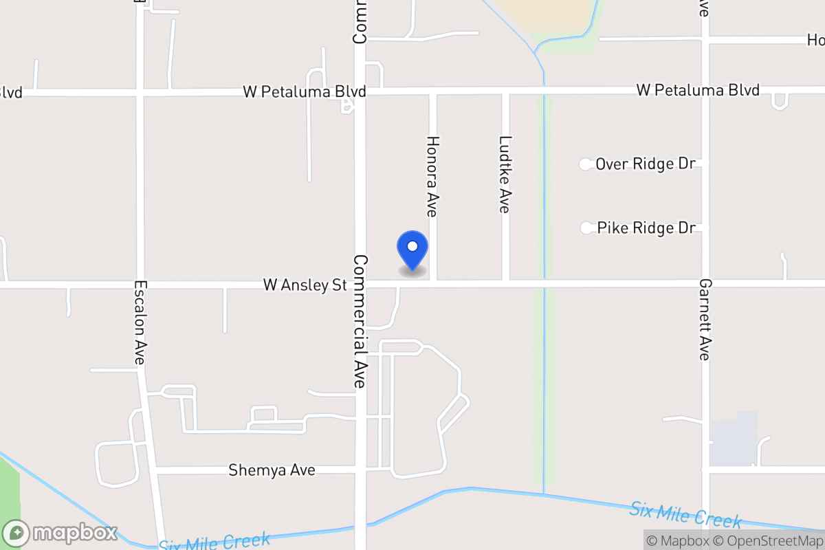 Map of 8731  Honora Ave