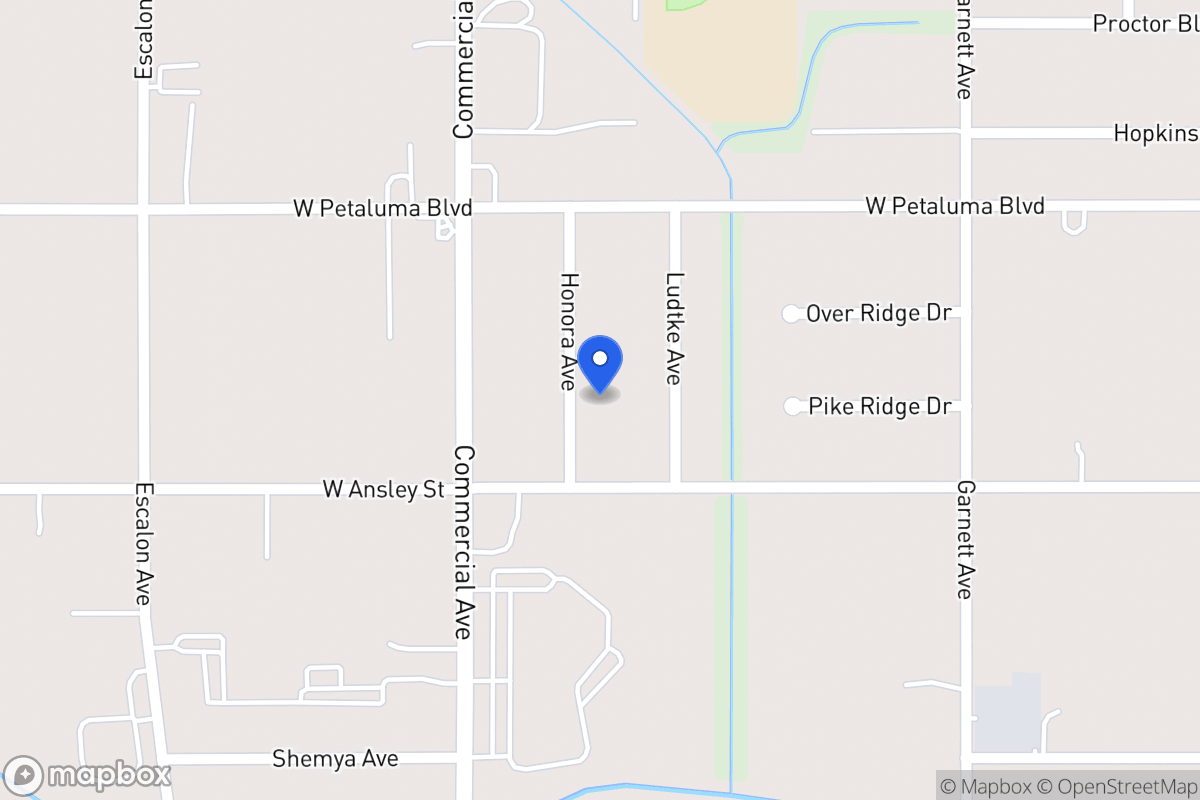 Map of 8710  Honora Ave