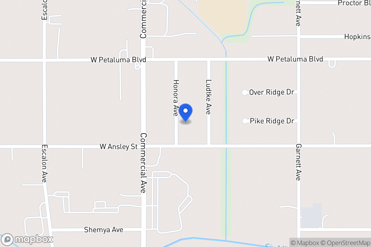 Map of 8714  Honora Ave