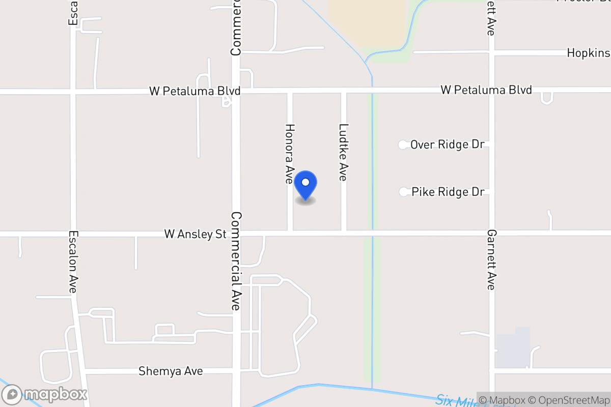 Map of 8718  Honora Ave