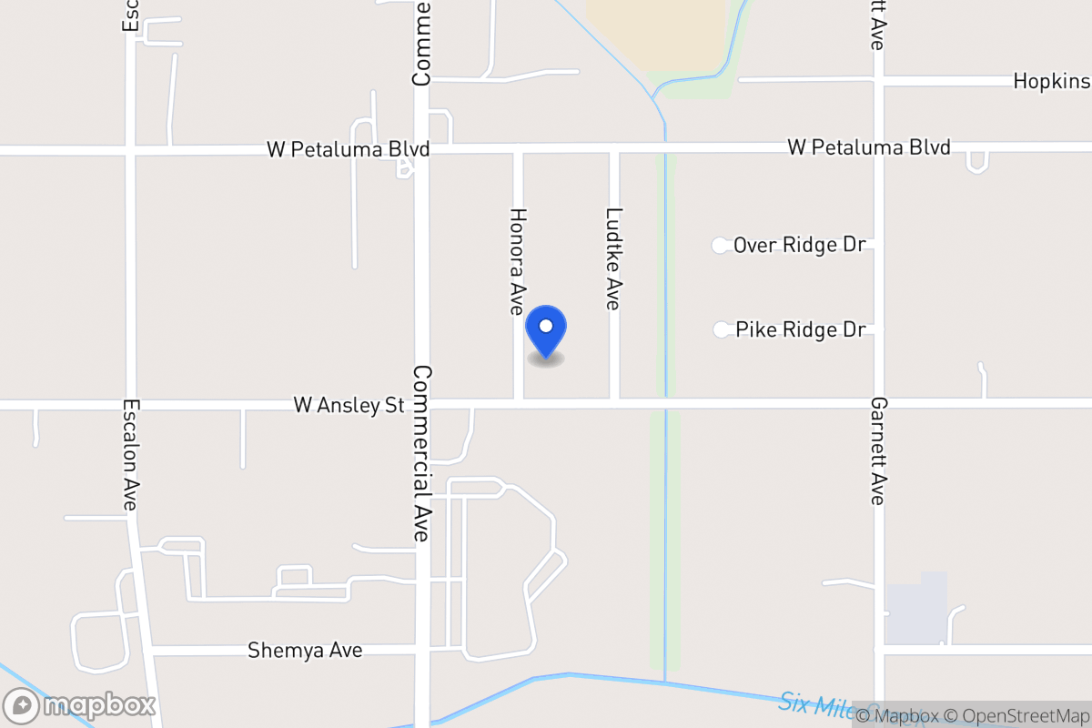 Map of 8722  Honora Ave